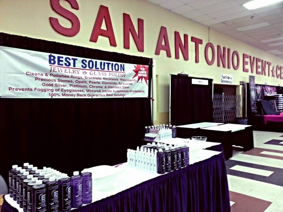 Best Solution booth set up at the San Antonio Event Center