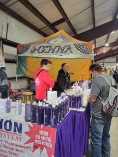 Best Solution tent booth with the new C5 metal restorer on display